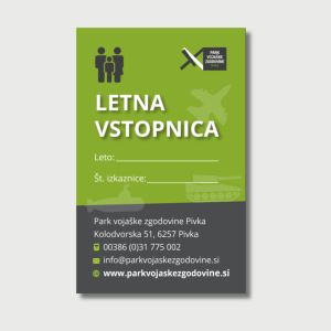 LETNA VSTOPNICA ZA DRUŽINO