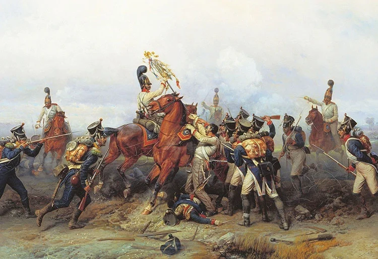 Napoleonova armada je v avstrijske dežele prodrla kar trikrat – leta 1797, 1805 in 1813. Avstrijske oblasti so vsakič pred prodirajočo armado umaknile čredo lipiških konj daleč na vzhod. Najdlje vse do Pecice v današnji Romuniji, skoraj 800 km daleč. (vir: Bogdan Willewalde)