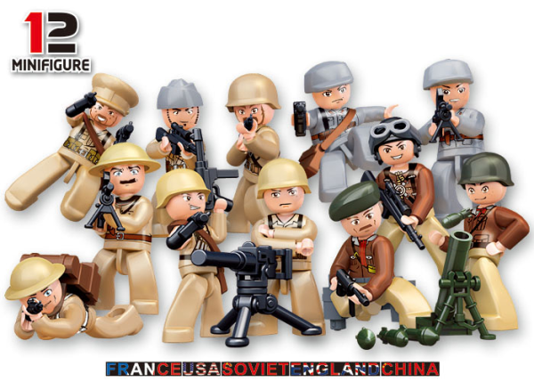 Sluban mini figurica z orožjem B0580 - slika 5