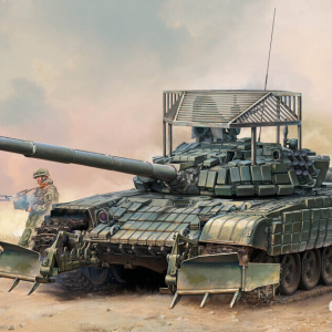 Trumpeter Russian T-72B1 with KTM-6 & Grating Armour
