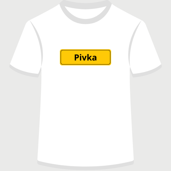 Kratka majica Pivka bela, ženska