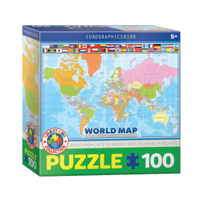 Puzzle zemljevid sveta