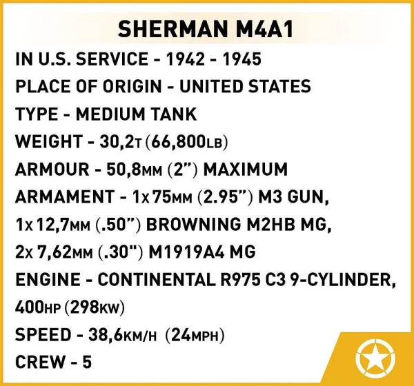 COBI-3044 Sherman M4A1 - slika 6