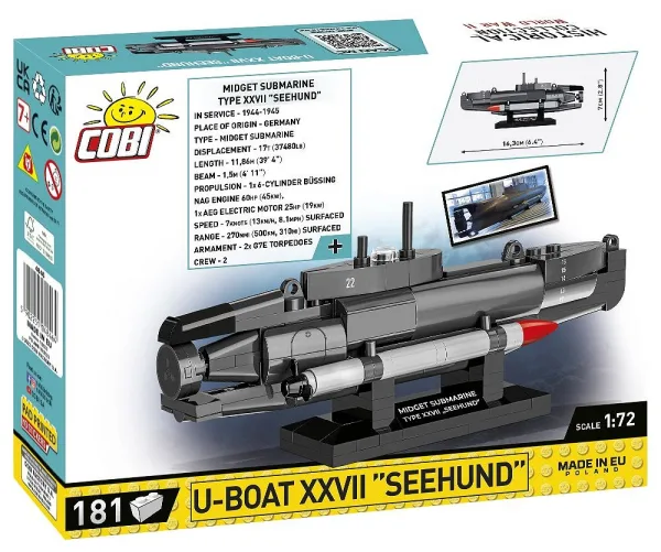 COBI-4846 U-Boat XXVII "Seehund" - Image 3